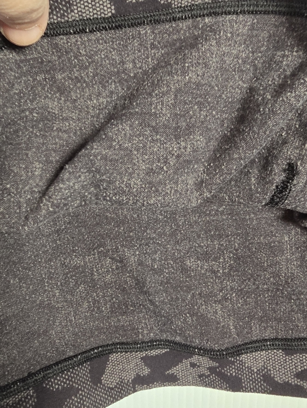 Lululemon Close to Crossing Long Sleeve Heritage Camo Jacquard Black Lunar Rock - Picture 15 of 15